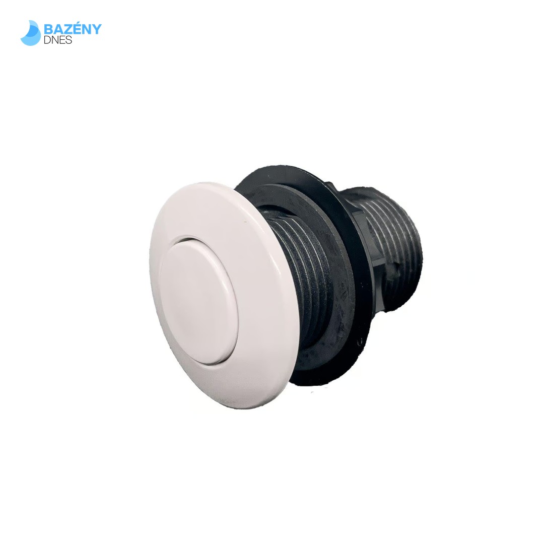 Pneumatické tlačítko BÍLÉ (nevystouplé)