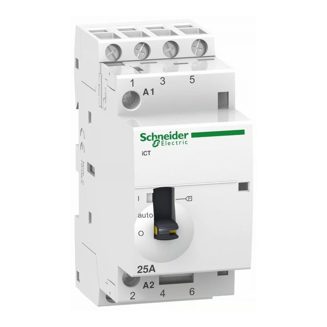 Stykač 4 pólový, 25 A s ručním ovládáním