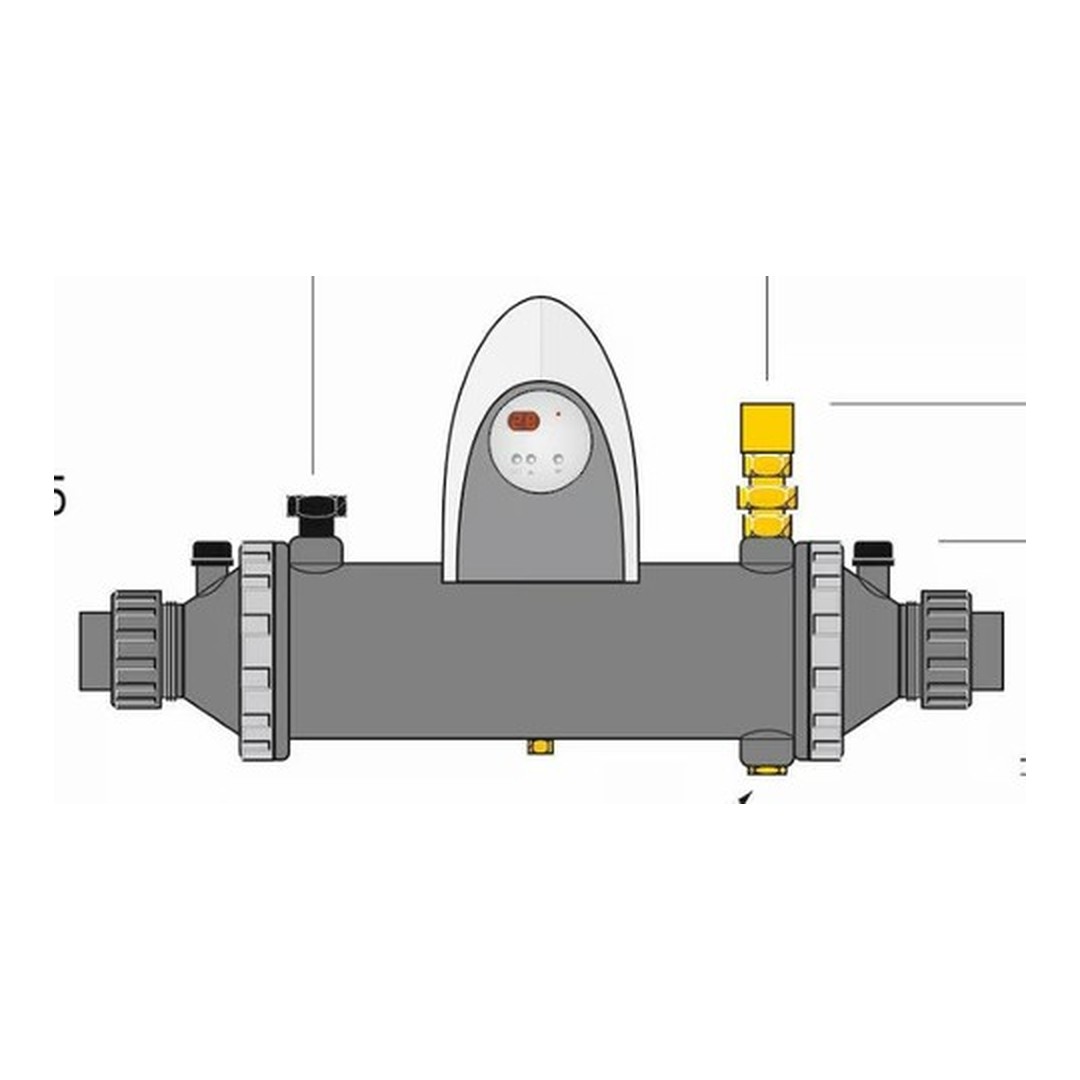 epelný výměník ZODIAC HEAT LINE Kompakt bez oběhového čerpadla; Titan 20 kW 2