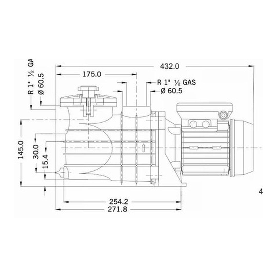 Micro Delfino II 25 - 4m3/h, 230V 2