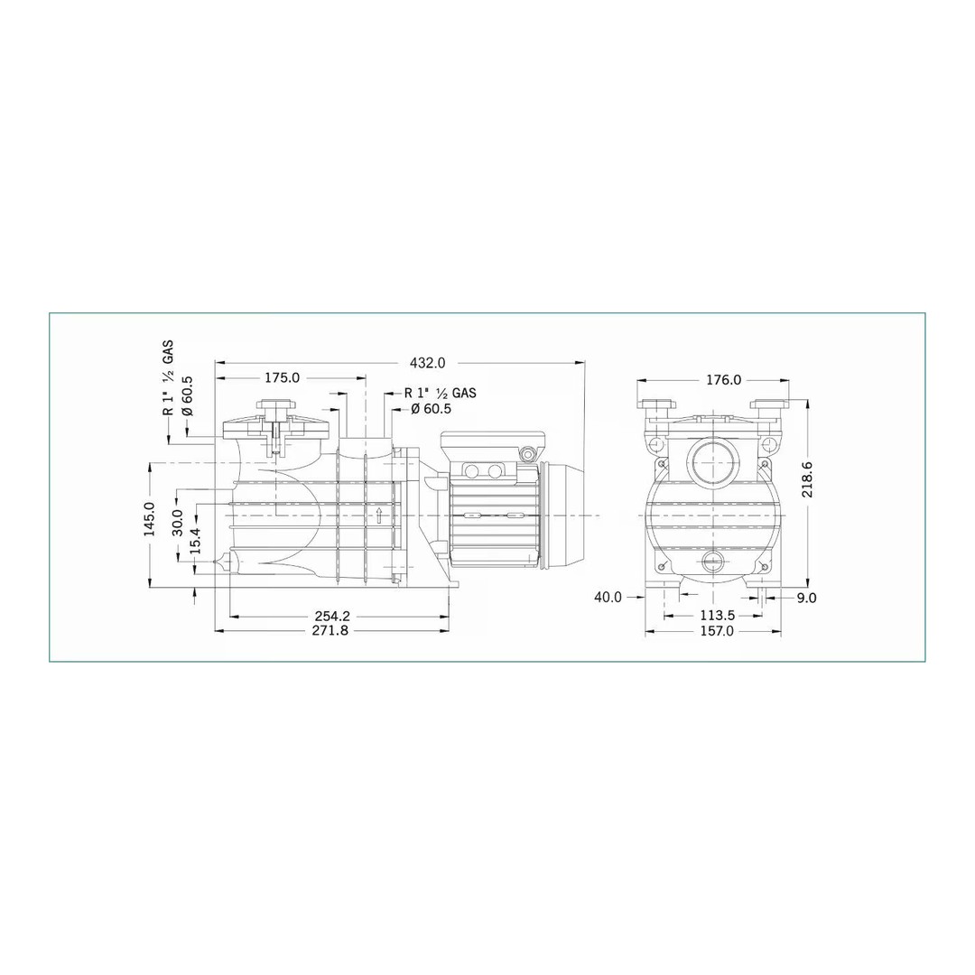 Micro Delfino II 25 - 4m3/h, 230V 5