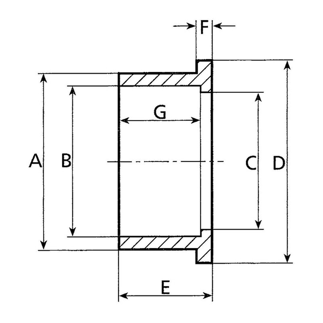 Manžeta pro přírubu 40 mm 2