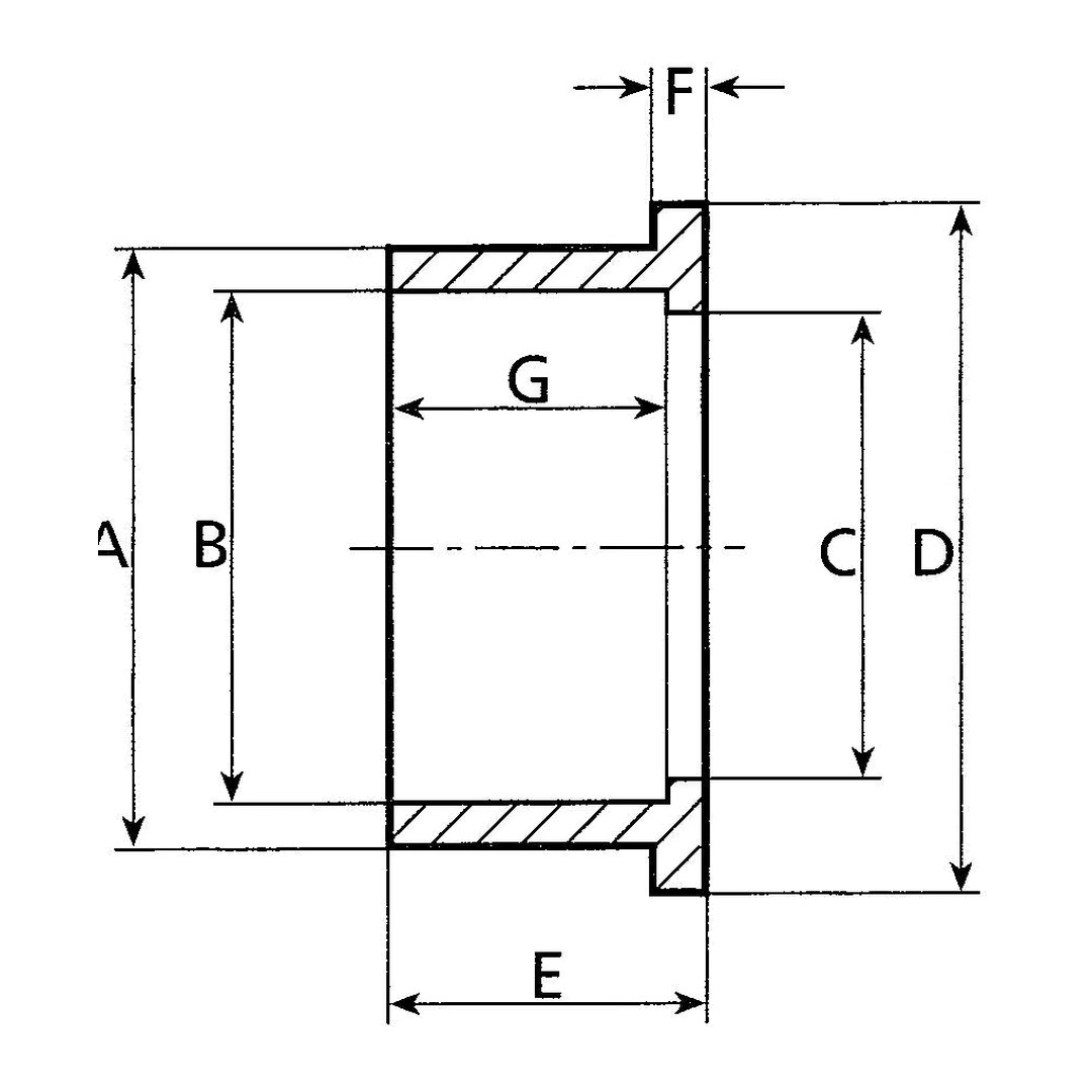 Manžeta pro přírubu 40 mm 4