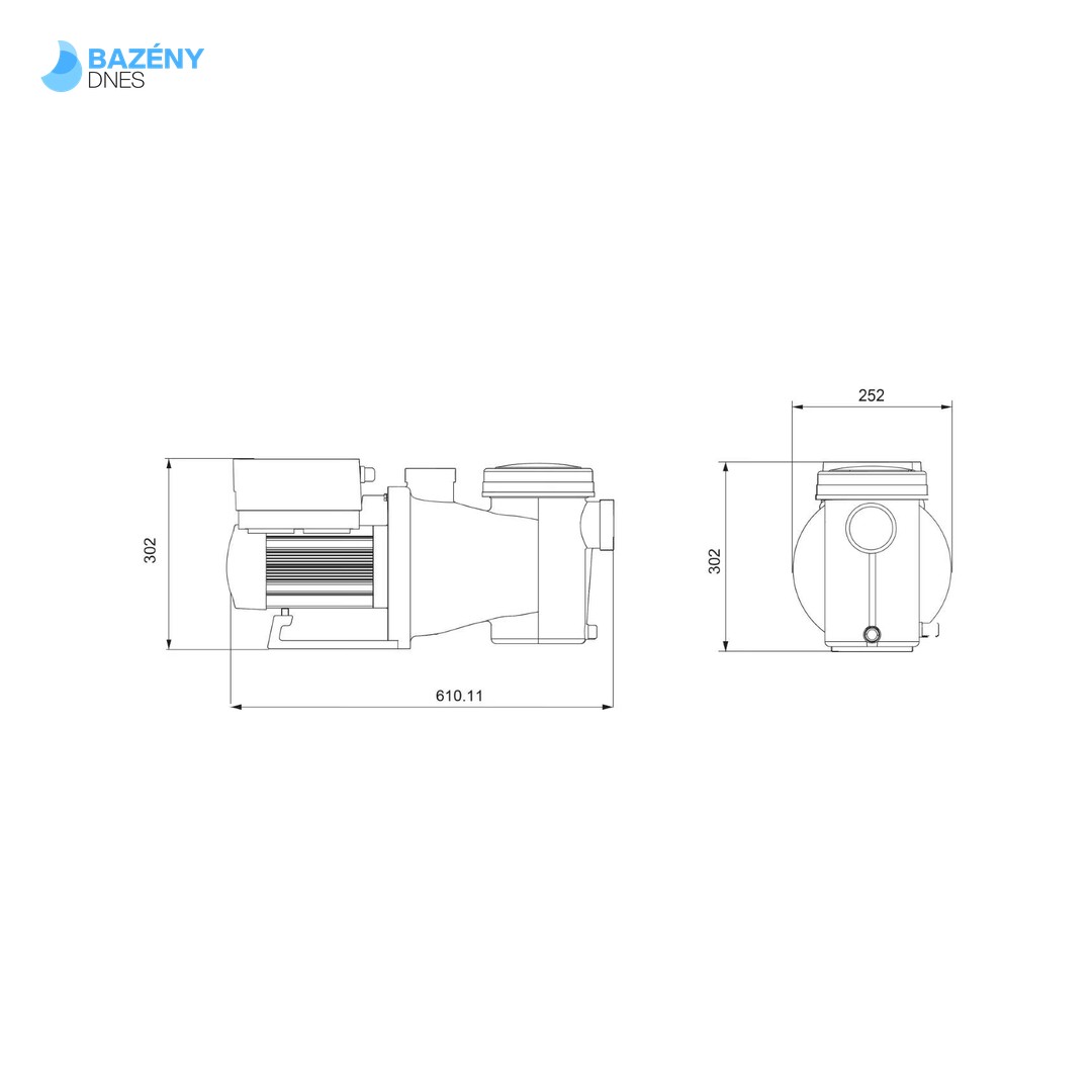 Filtrační čerpadlo iWP 28 1, 5kW - Fairland RAPID X20 6