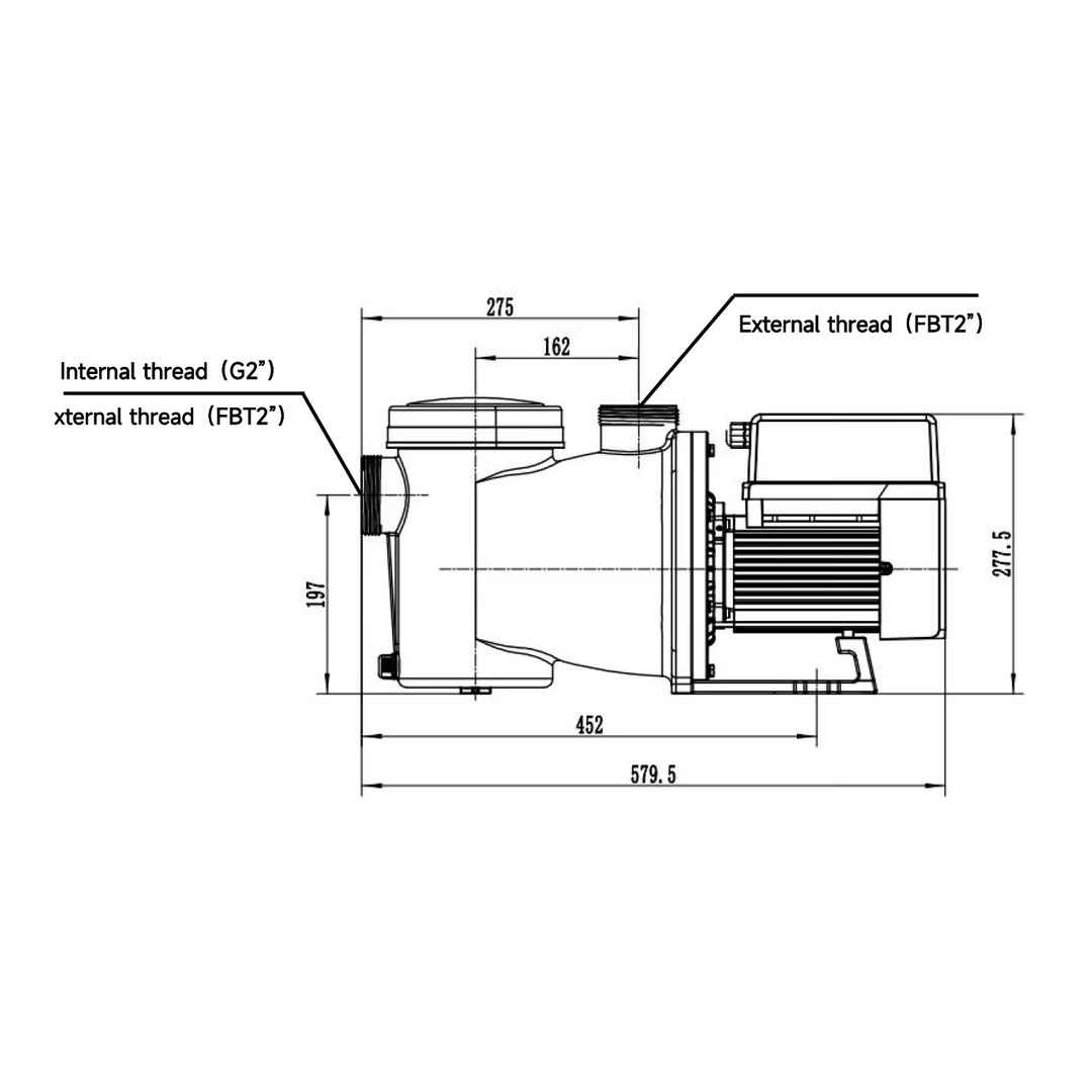 Filtrační čerpadlo sWP 20; 1, 1 kW - RAPID Fairland X20 6