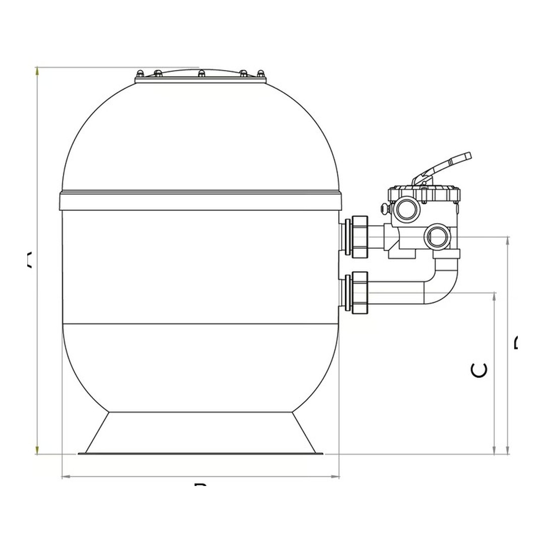 Filtrační nádoba LISSA 400 2