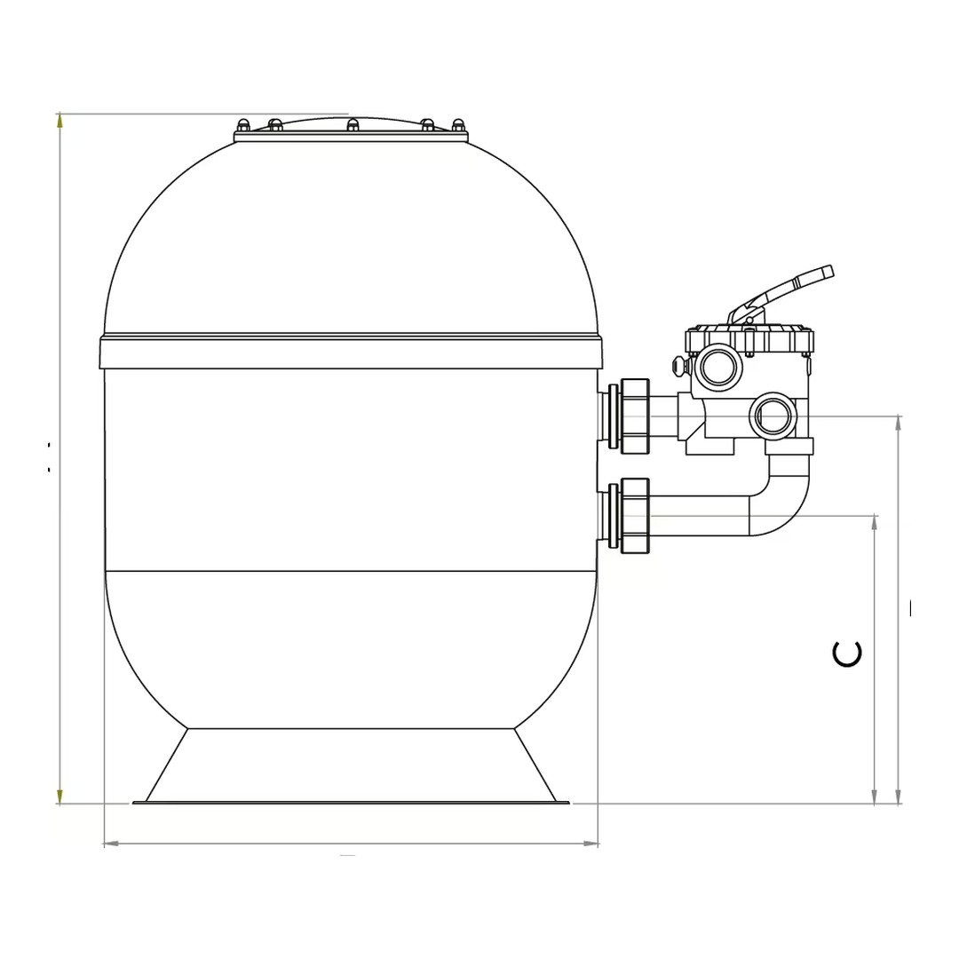 Filtrační nádoba LISSA 900 4