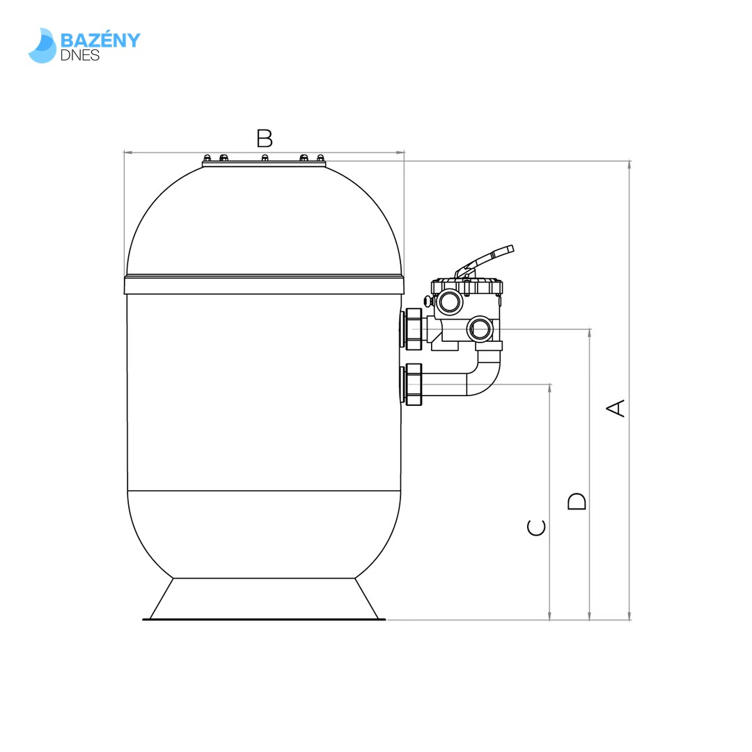 Filtrační nádoba LISSA 750 ALTO 80+ 2