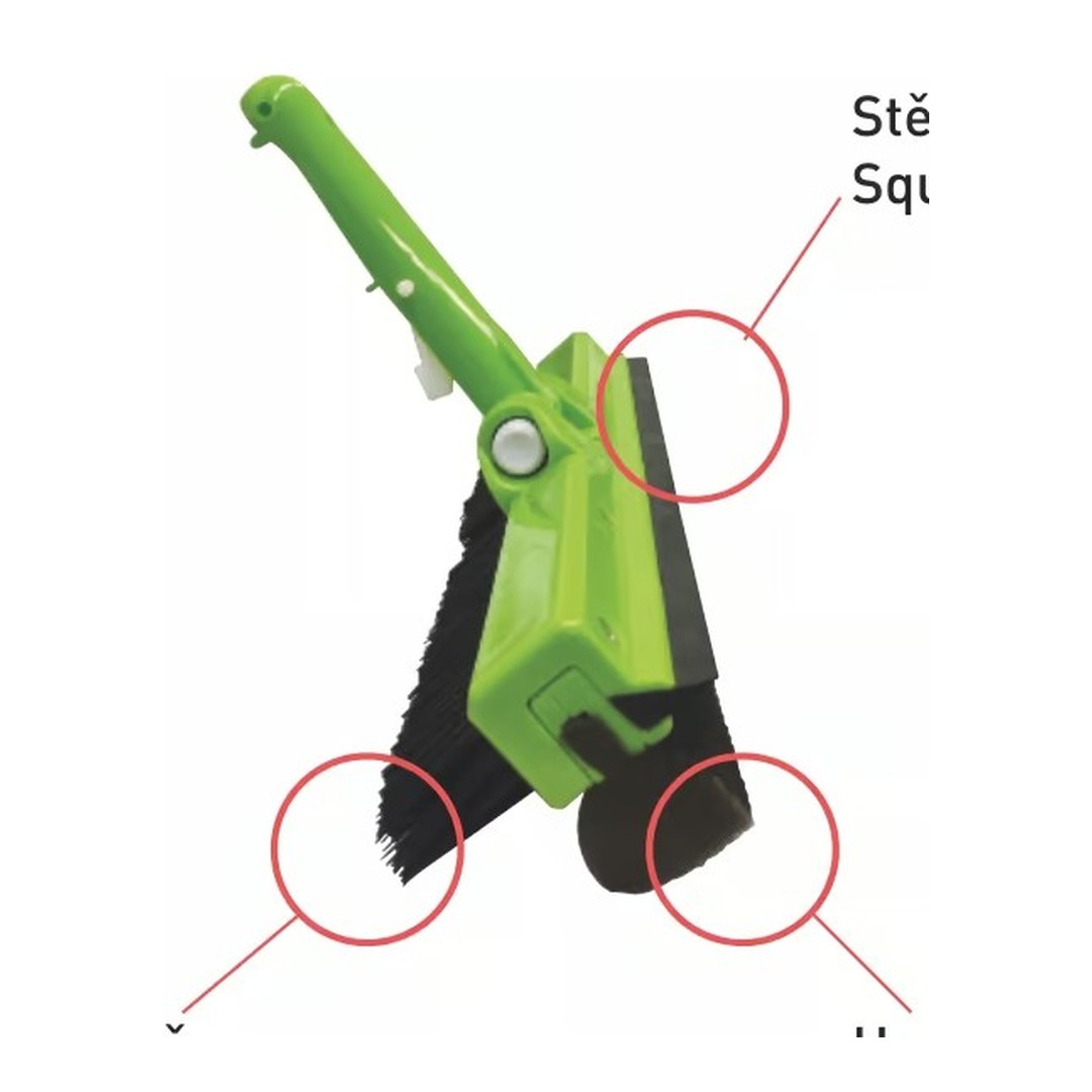 3 v 1 - - Kartáč, stěrka, houba