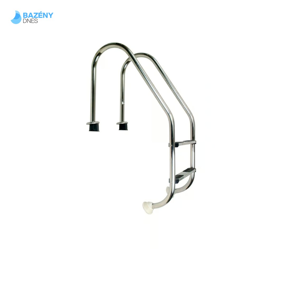 Žebřík nerez Standard s pouzdrem 2 stupňový, AISI 304