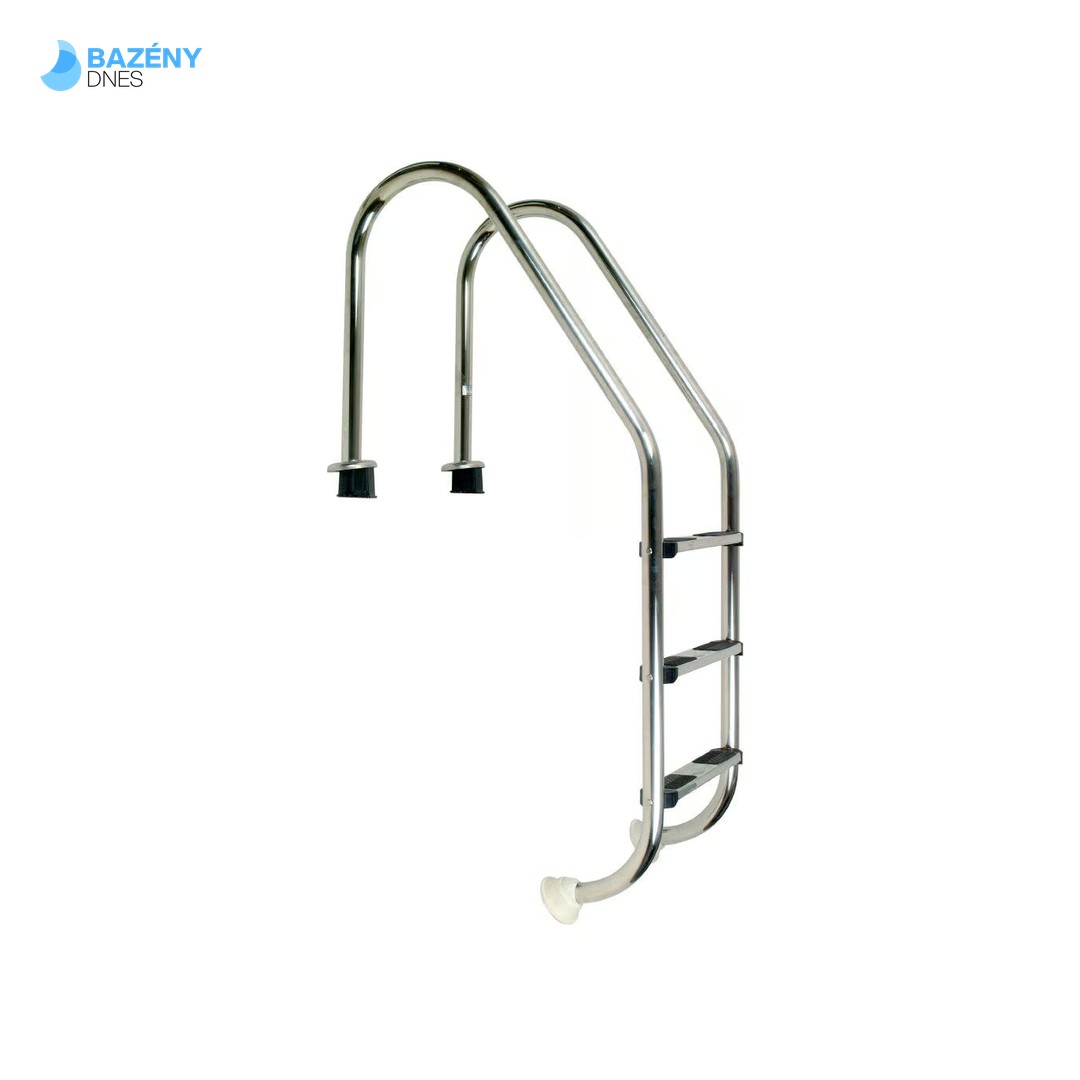 Žebřík nerez Standard s pouzdrem 3 stupňový, AISI 304