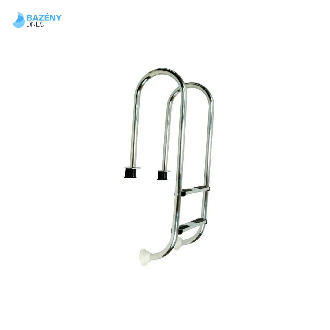 Žebřík nerez Muro (Slim) s pouzdrem 2 stupňový, AISI 304