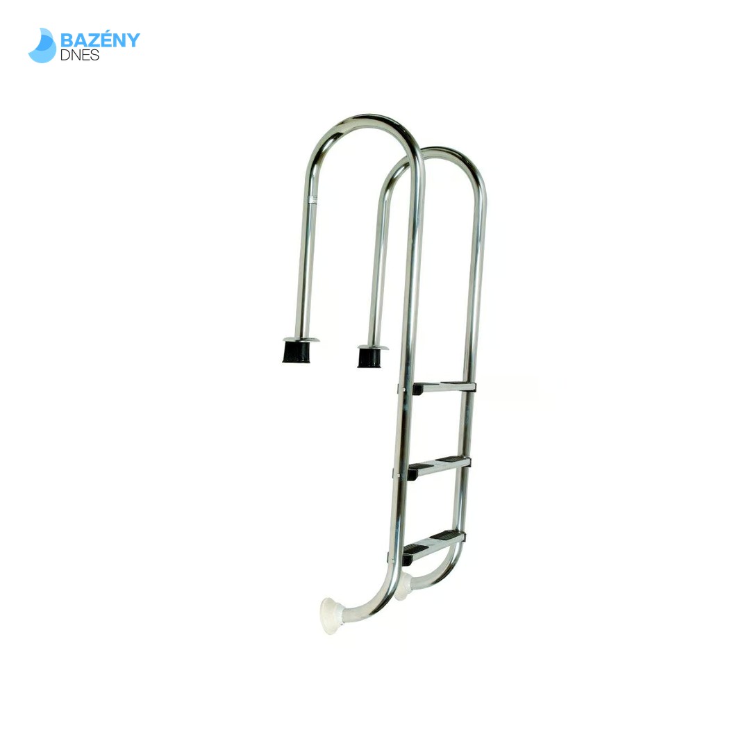 Žebřík nerez Muro (Slim) s pouzdrem 3 stupňový, AISI 304