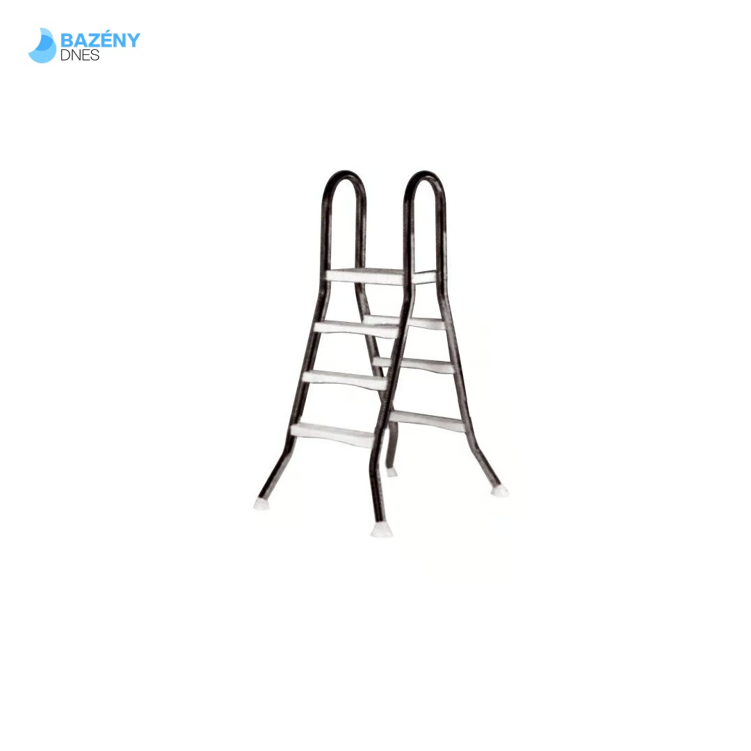 Žebřík EEP pro nezapuštěné bazény, 3+3 stupně, pro bazény 1 m výšky, AISI 304