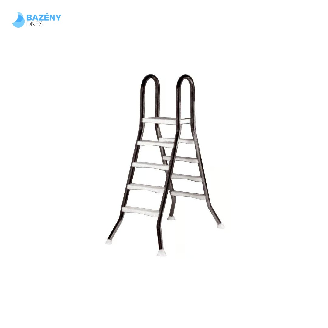 Žebřík EEP pro nezapuštěné bazény, 4+4 stupně, pro bazény 1, 2 m výšky, AISI 304