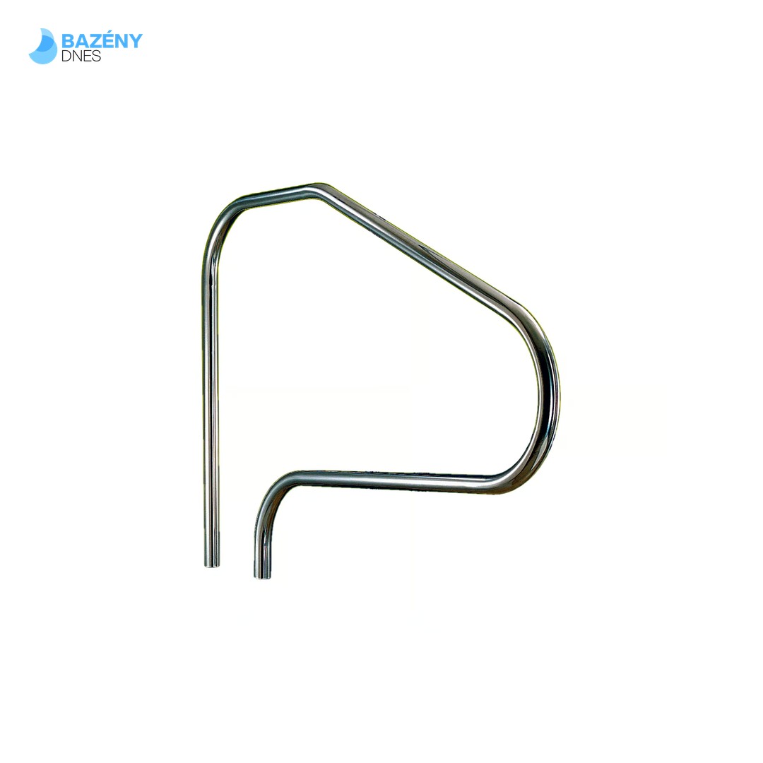 Žebříkové madlo 1220mm s pouzdrem a rozetou AISI 316 - 1ks 2