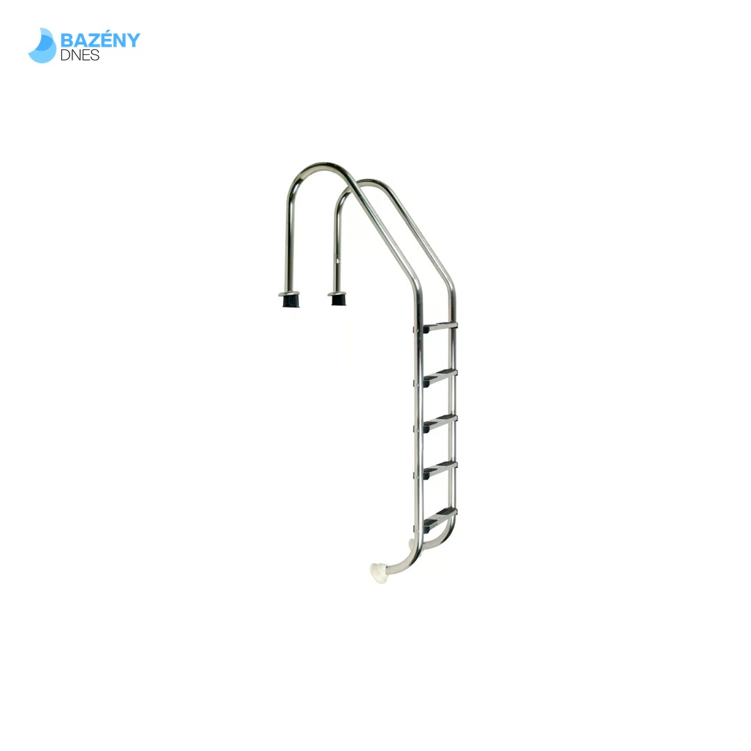 Žebřík nerez Standard s pouzdrem 5 stupňový, AISI 316