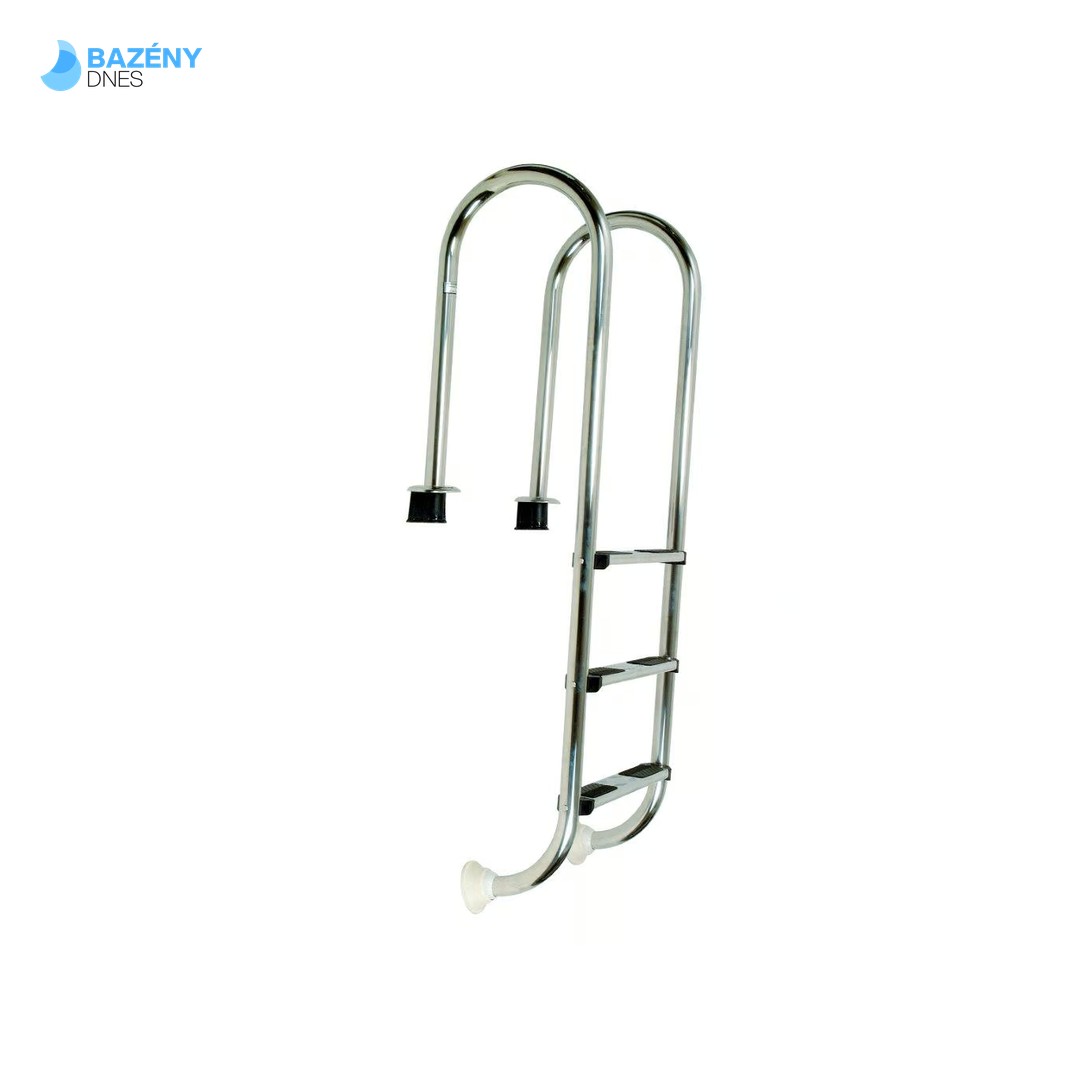 Žebřík nerez Muro (Slim) s pouzdrem 3 stupňový, AISI 316