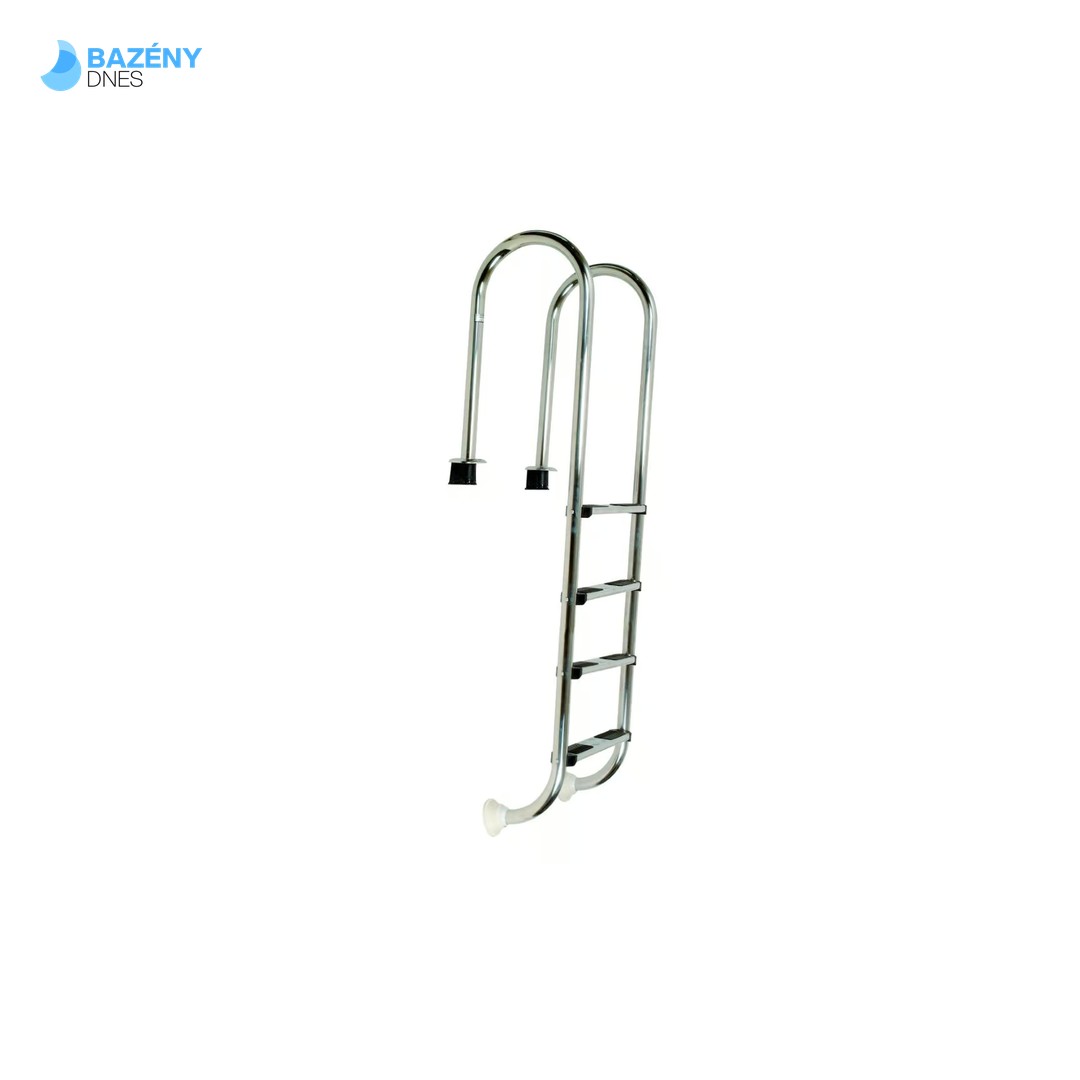 Žebřík nerez Muro (Slim) s pouzdrem 4 stupňový, AISI 316