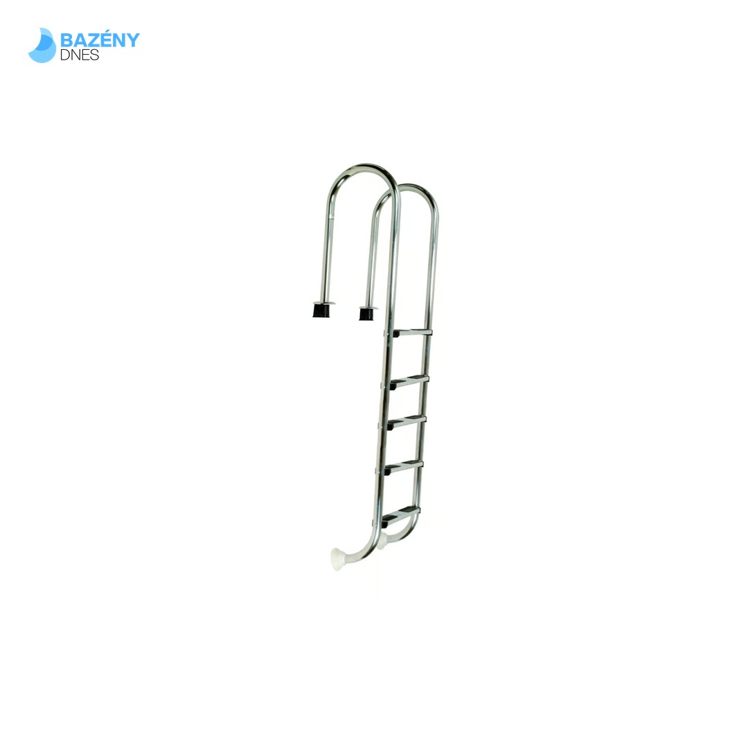 Žebřík nerez Muro (Slim) s pouzdrem 5 stupňový, AISI 316