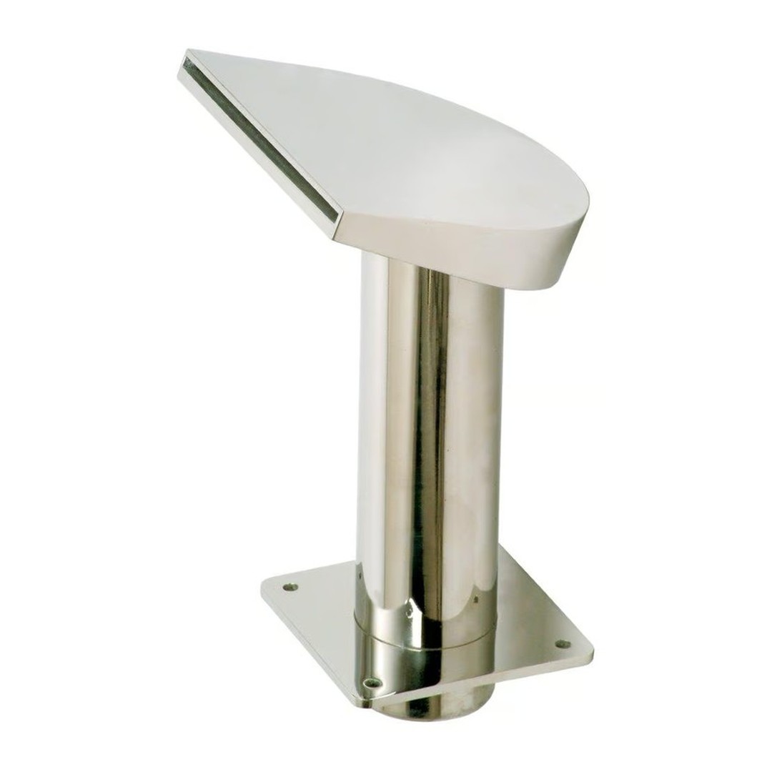 Chrlič - Půlměsíc nízký, Š250 mm, připojení 75 mm, AISI 316, proud nahoru