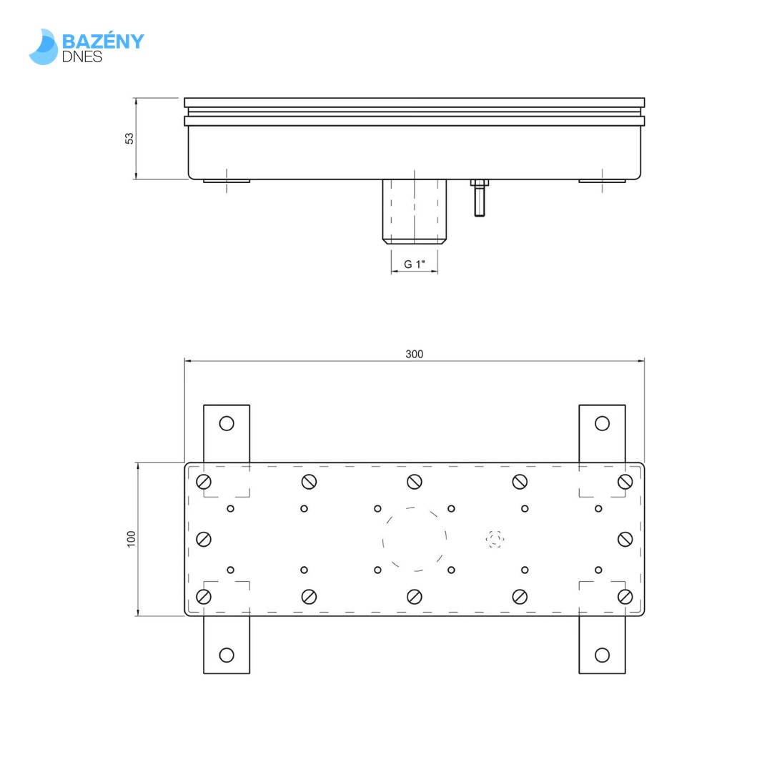 Masážní krabice - - perličkové sedadlo - pro fóliové bazény 2
