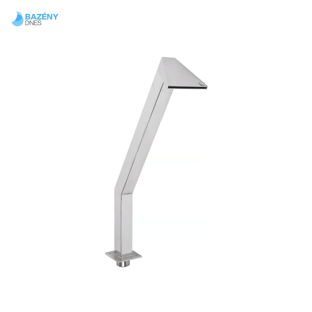 Chrlič - Kačer 400 mm, nerez, připojení 63 mm, povrch zrcadlový lesk