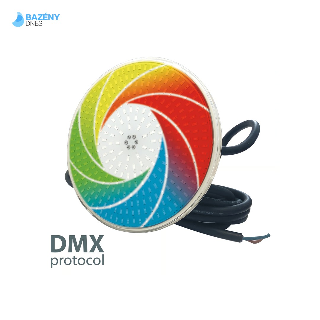 LED žárovka Flat RGB plochá 55W - DMX