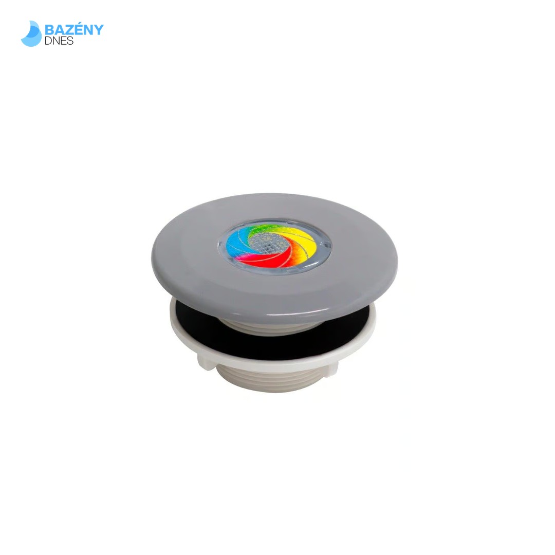 MINI Tube - - tryska VA (Světle šedá RAL7004) - 9LED RGB, 8, 2W - pro předvyrobené bazény