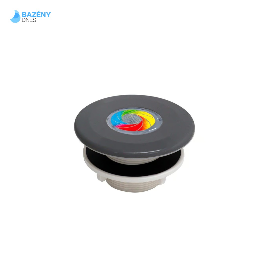 MINI Tube - - tryska VA (Tmavě šedá RAL 7016) - 9LED RGB, 8, 2W - pro předvyrobené bazény