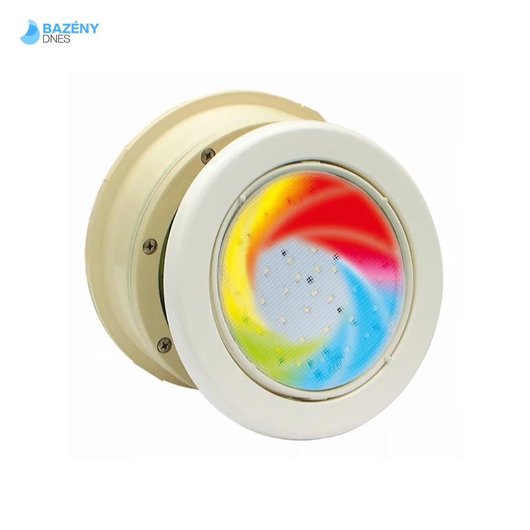 Světlo MTS LED RGB - 16W, bílý ABS plast