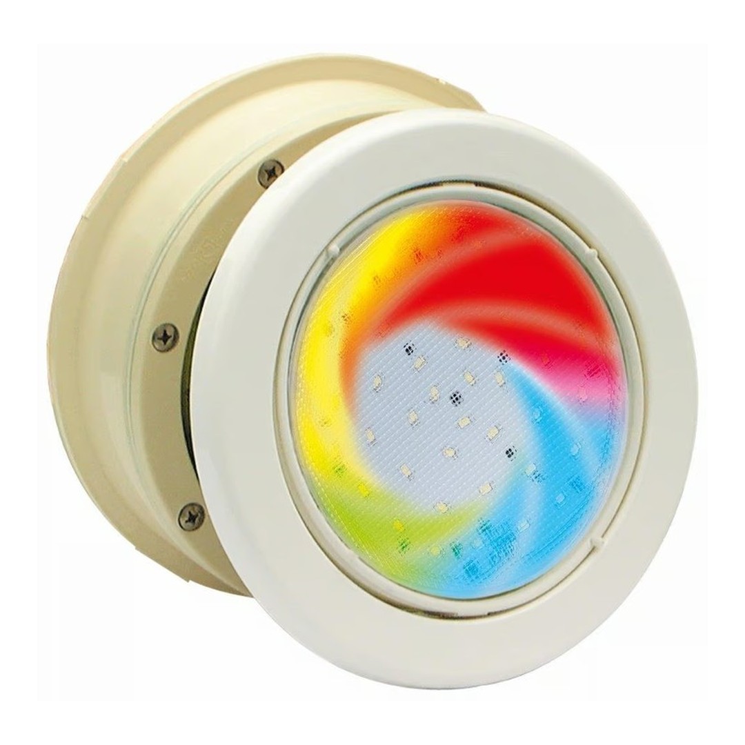 Světlo MTS LED RGB - 16W, bílý ABS plast