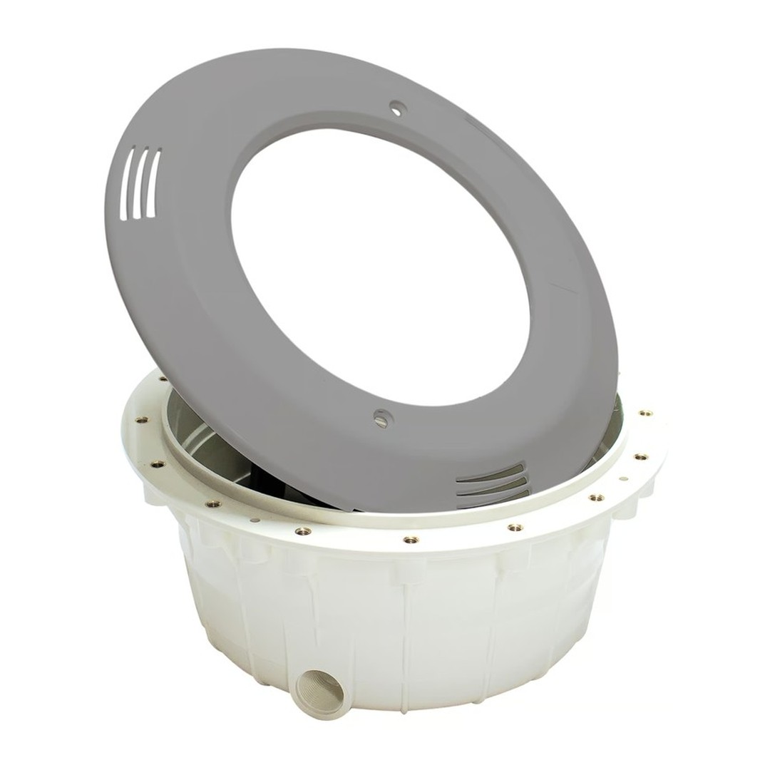 Světlo VA - pro betonové bazény, bez žárovky, světle šedé (RAL7004)