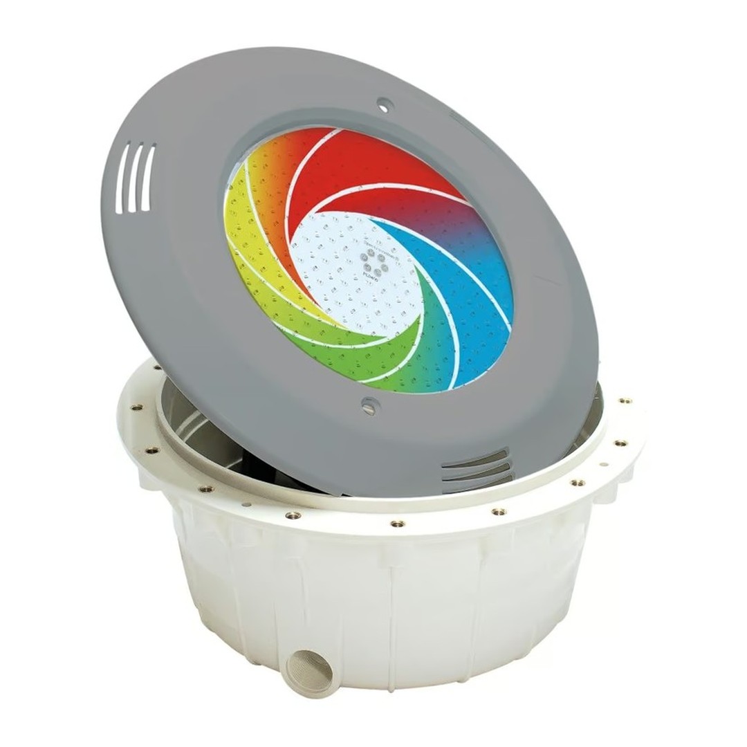 Světlo VA LED "PB" - 55W, RGB - DMX; pro betonové bazény, světle šedé