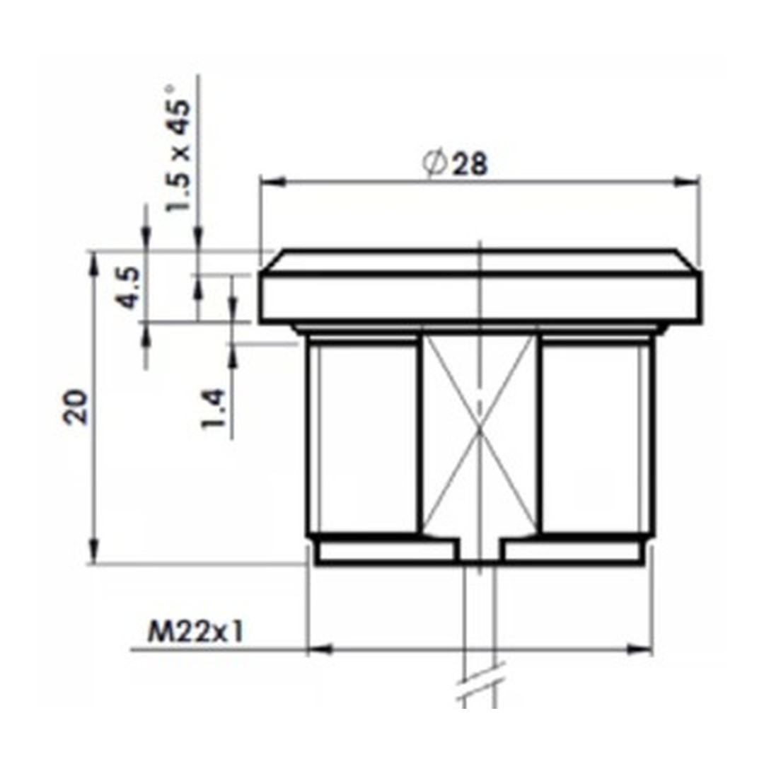 Dotykové plastové piezoelektrické tlačítko RGB - 3m 2
