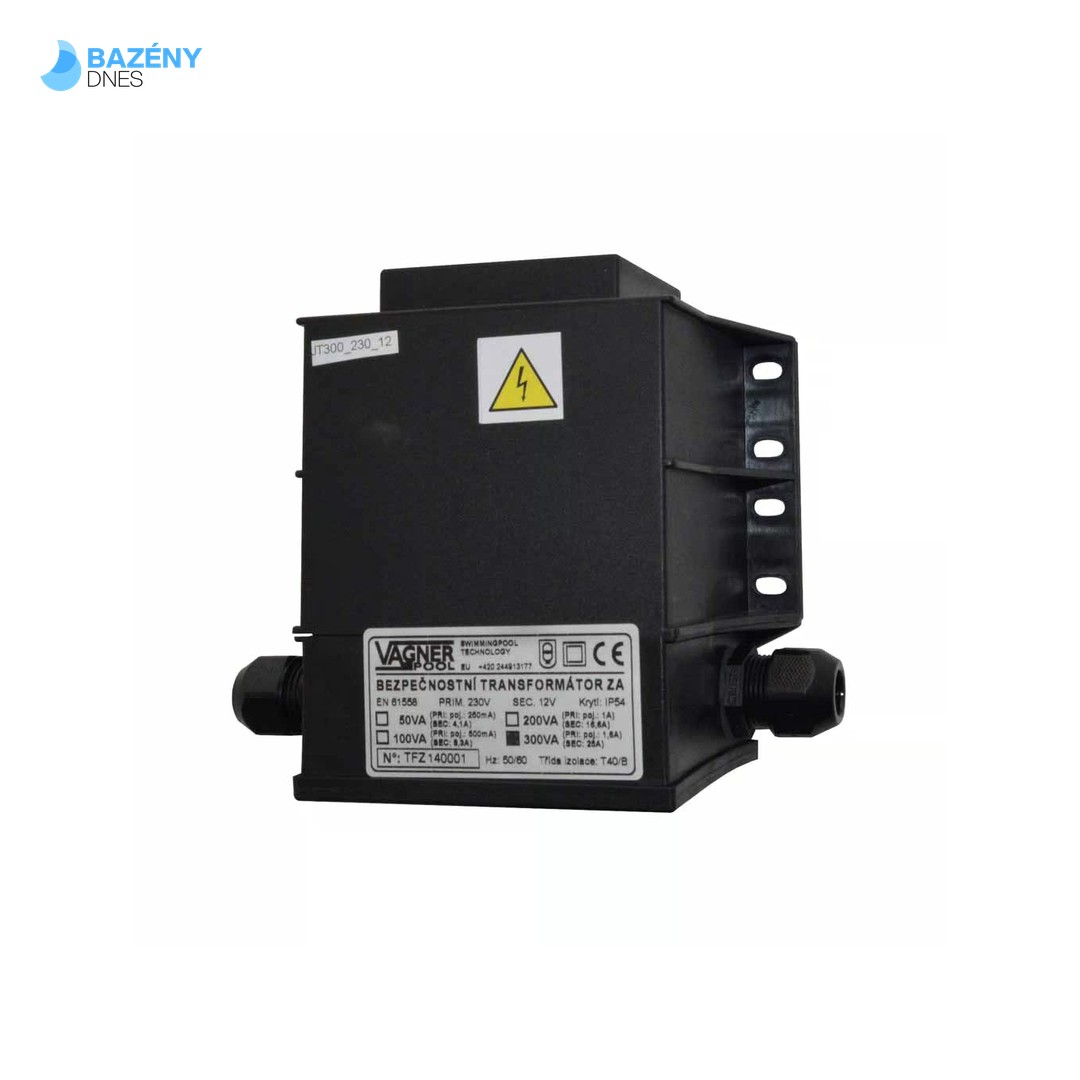 Bezpečnostní transformátor 100 W, zalitý 230 V/12 V