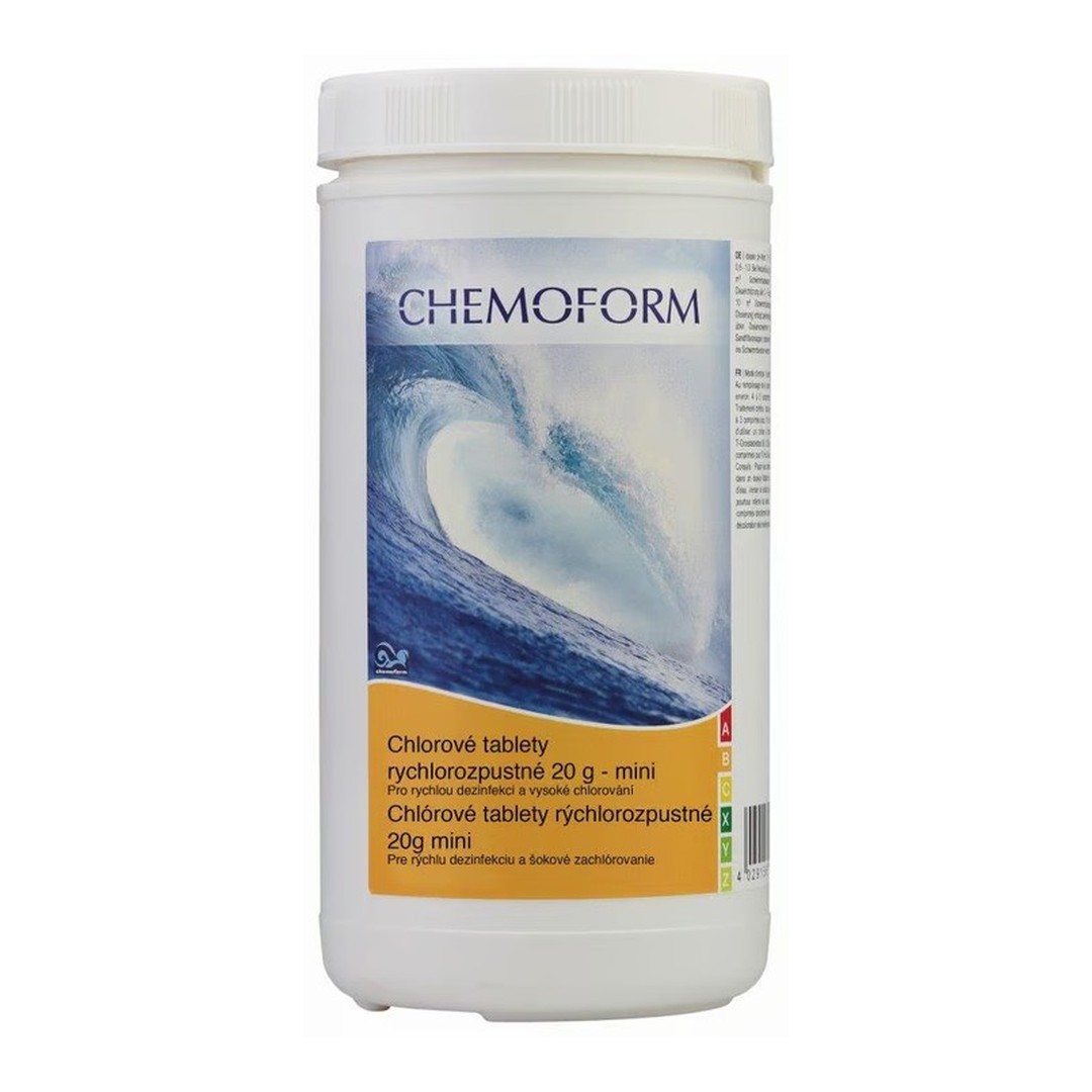 Chlórové tablety rychlorozpustné 20 g - mini - 1 kg