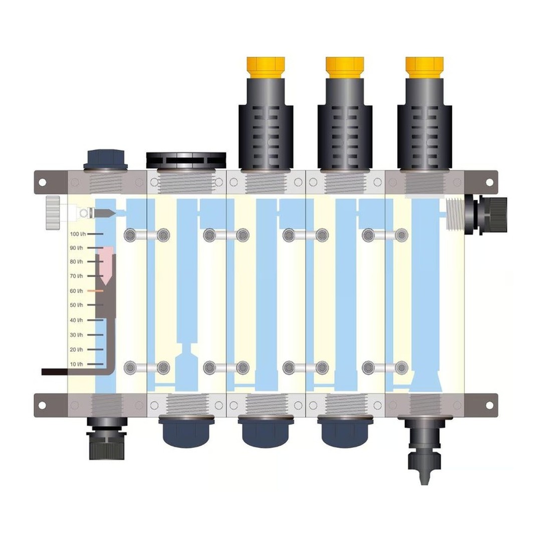 Profesionální dávkovací stanice VA DOS PROFESSIONAL "VAGNER" - pH/ORP/FCL (samočistící provedení) + sonda pH/ORP + Sonda FCL 3