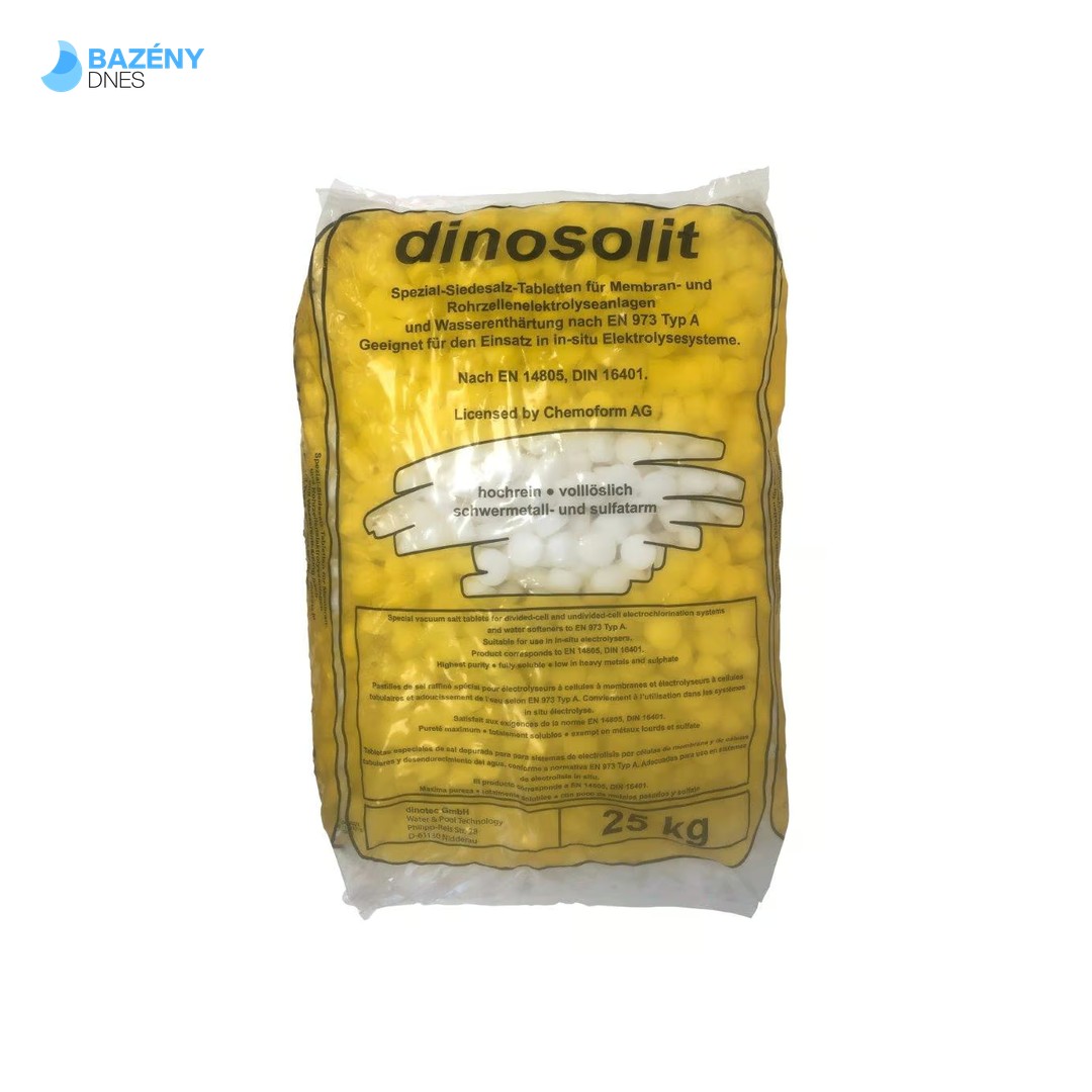 Sůl tabletová DINOSOLIT 25 kg, určeno pro elektrolýzu