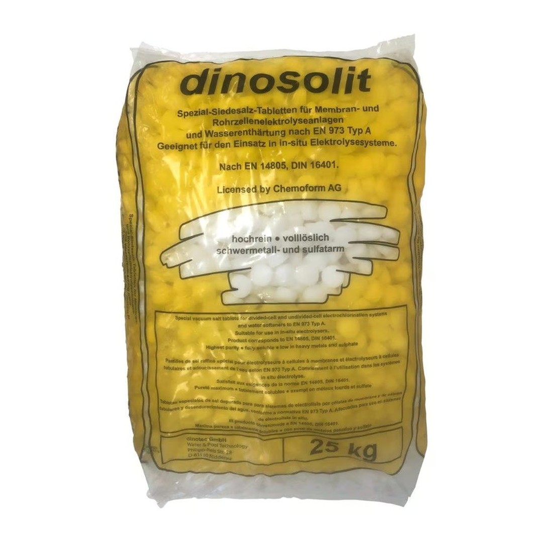 Sůl tabletová DINOSOLIT 25 kg, určeno pro elektrolýzu