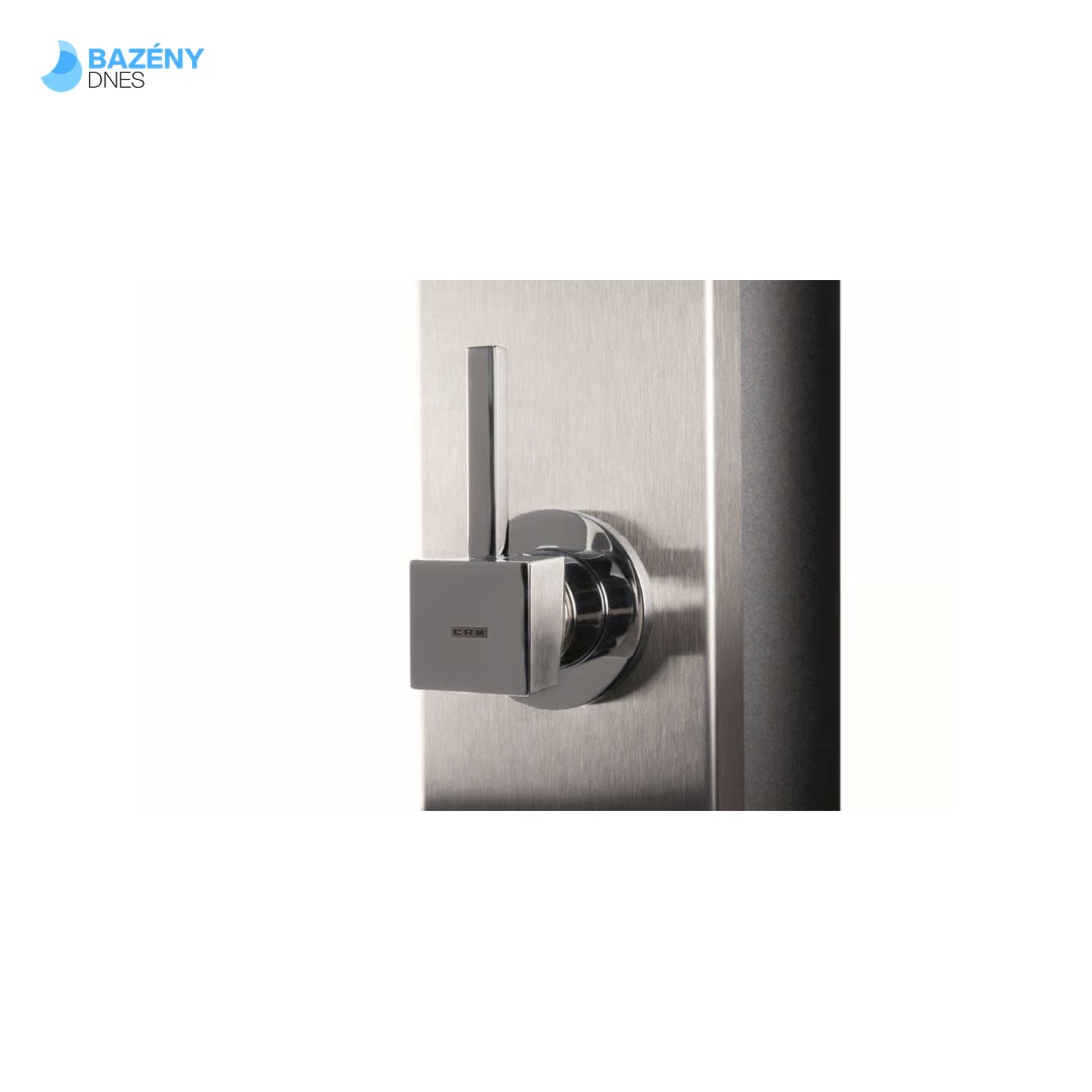 Solární sprcha 40L - Nerezové čelo - S oplachem nohou