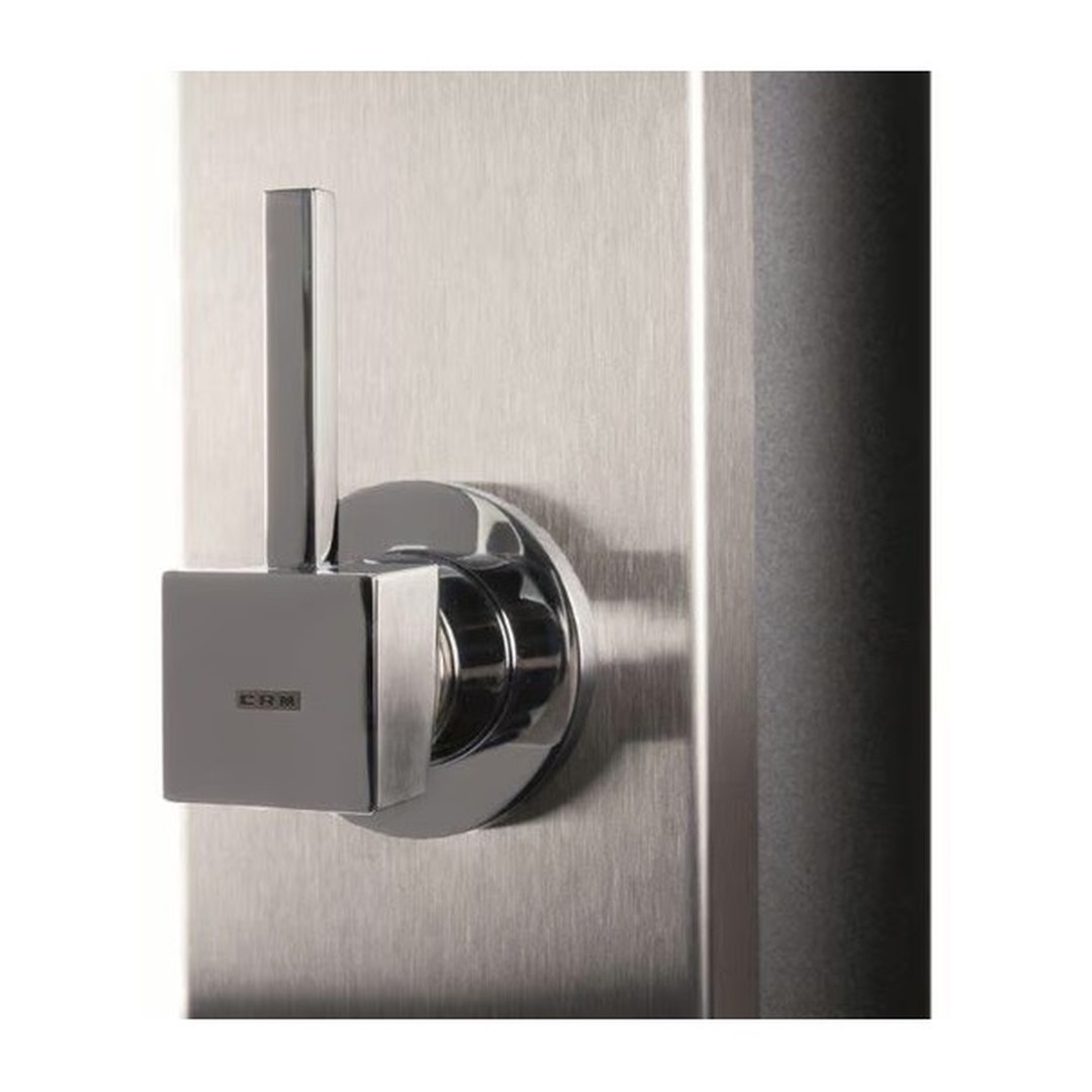 Solární sprcha 40L - Nerezové čelo - S oplachem nohou