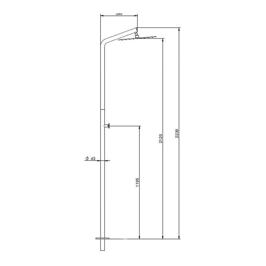 Sprcha BRISA - AISI304 4