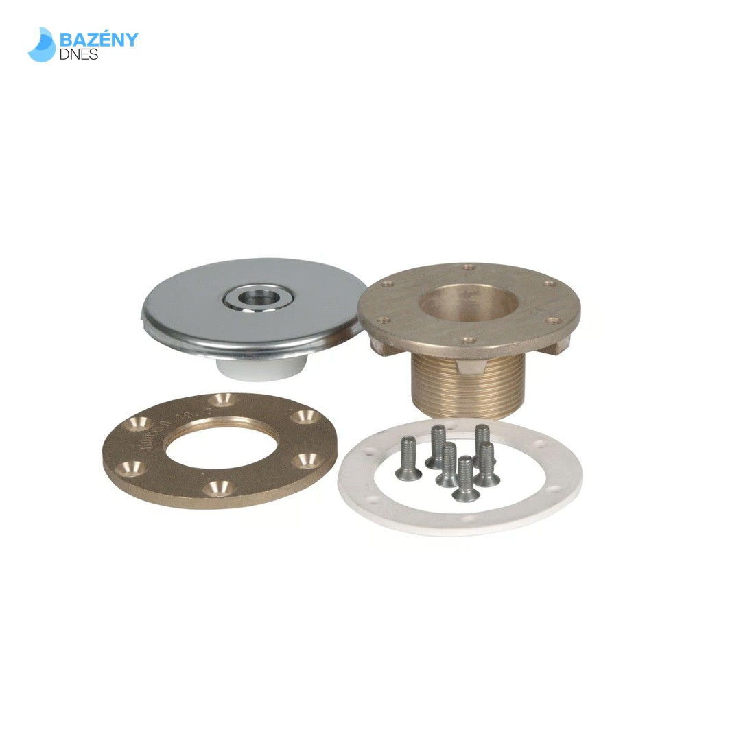 Vtoková tryska d= 18 mm – závit 11/2“ ex, 40 mm, příruba, foliové baz.