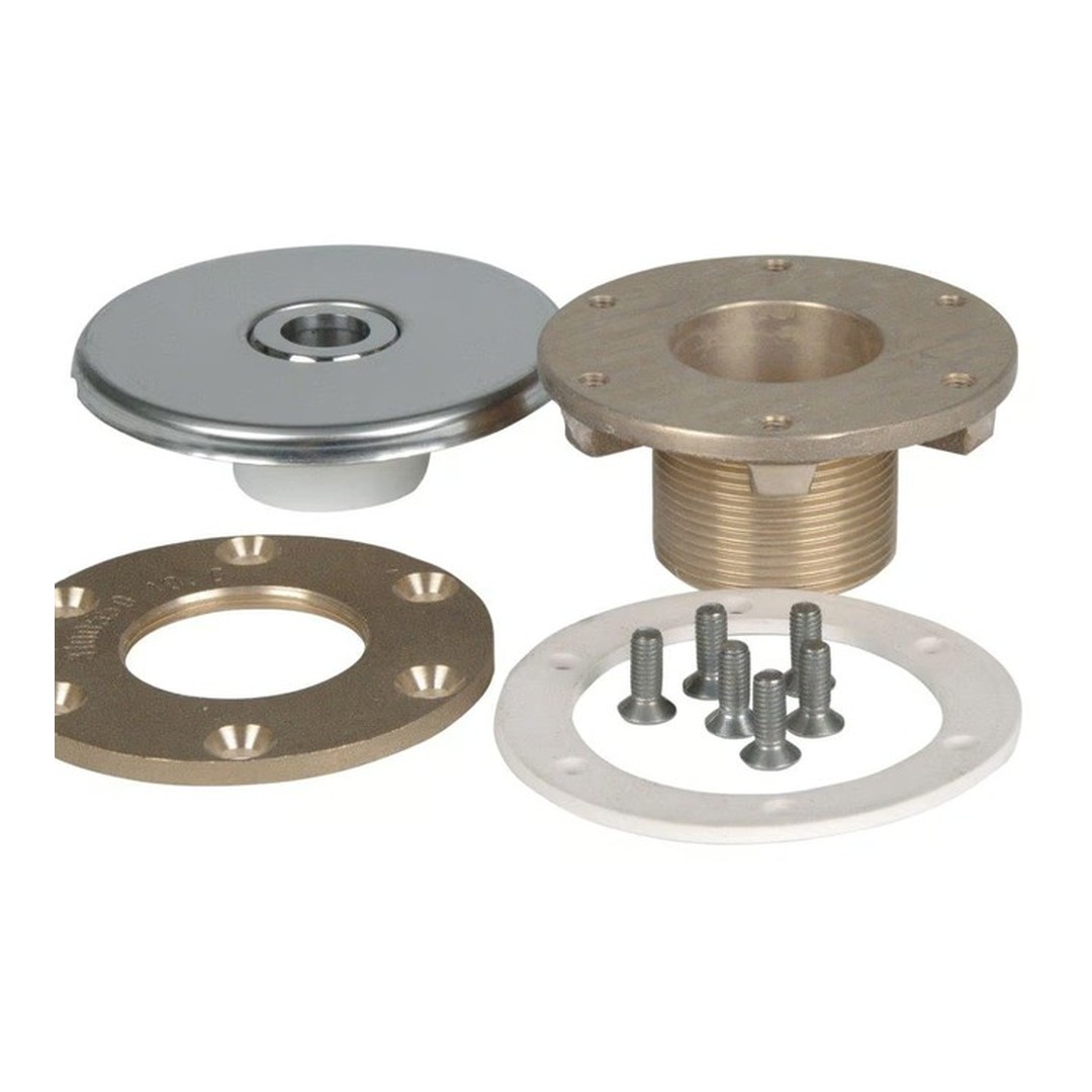 Vtoková tryska d= 18 mm – závit 11/2“ ex, 40 mm, příruba, foliové baz.