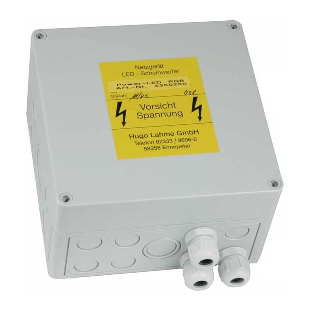 Hlavní zdroj pro 2 bílá LED světla nebo přídavná zdroj pro další 2 RGB LED světla Hugo Lahme (24VDC/LED 3.0)