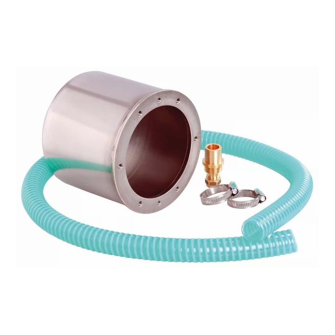 Hrnec pro světla s ochranou kabelu - nerez