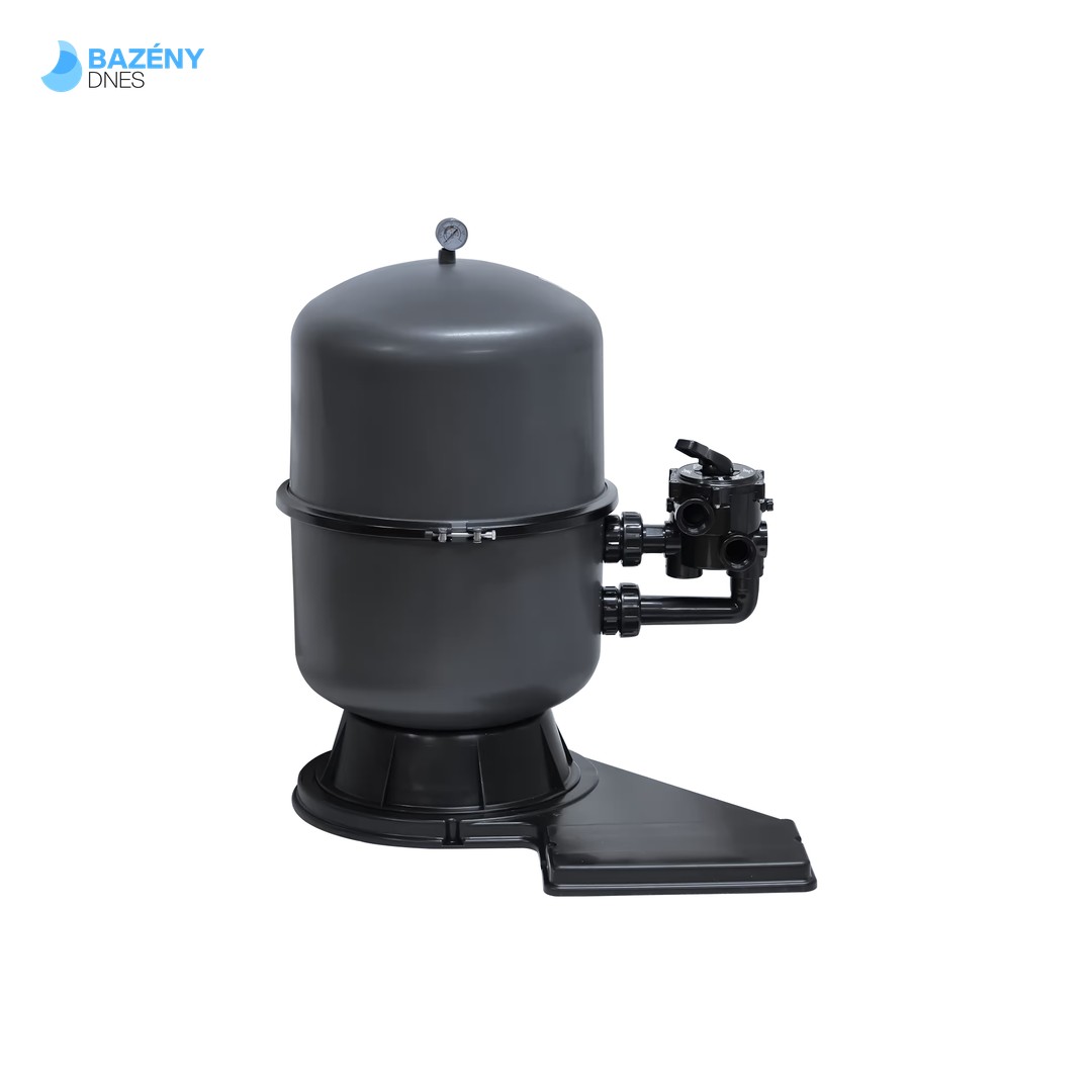 Filtrační nádoba BILBAO 500 – šedá – s ventilem